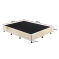 Load image into Gallery viewer, Palermo King Single Ensemble Bed Base Platinum Natural Sand Linen Fabric
