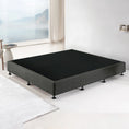 Load image into Gallery viewer, Palermo King Ensemble Bed Base Platinum Graphite Linen Fabric
