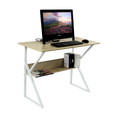 Load image into Gallery viewer, Wood & Metal Computer Desk with Shelf Home Office Furniture

