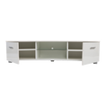 Load image into Gallery viewer, TV Cabinet Entertainment Unit Stand High Gloss Storage Shelf 140cm White
