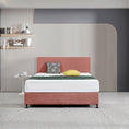 Load image into Gallery viewer, Linen Fabric Queen Bed Deluxe Headboard Bedhead - Pearl Copper Brown
