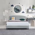 Load image into Gallery viewer, Linen Fabric King Bed Curved Headboard Bedhead - Stone Grey
