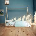 Load image into Gallery viewer, Kids Tent Montessori Toddler Floor Bed Wooden Bedframe
