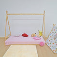 Load image into Gallery viewer, Kids Tent Montessori Toddler Floor Bed Wooden Bedframe
