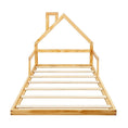Load image into Gallery viewer, Pine Wood Floor Bed House Frame for Kids and Toddlers

