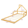 Load image into Gallery viewer, Pine Wood Floor Bed House Frame for Kids and Toddlers
