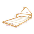 Load image into Gallery viewer, Pine Wood Floor Bed House Frame for Kids and Toddlers
