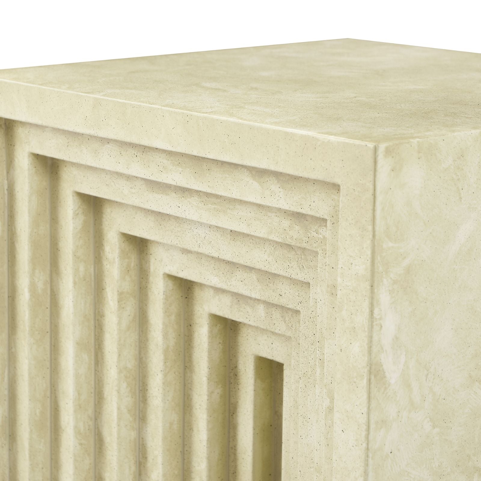 Alba Stone Effect Side Table