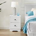 Load image into Gallery viewer, Margaux White Coastal Style Bedside Table
