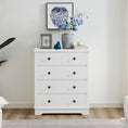 Load image into Gallery viewer, Margaux White Coastal Style Chest of Drawers Tallboy
