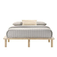 Load image into Gallery viewer, Platform Bed Base Frame Wooden Natural Single Pinewood
