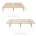Load image into Gallery viewer, Platform Bed Base Frame Wooden Natural Single Pinewood
