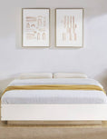 Load image into Gallery viewer, King Contemporary Industrial White Oak Base Bed Frame
