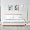 Load image into Gallery viewer, Aiden Industrial Contemporary White Oak Bed Frame King Size
