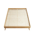 Load image into Gallery viewer, Natural Oak Ensemble Bed Frame Wooden Slat King
