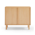 Load image into Gallery viewer, Leo Rattan 2-Door Accent Cabinet in Maple
