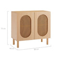 Load image into Gallery viewer, Kailua Rattan 2-Door Accent Cabinet in Maple
