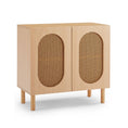Load image into Gallery viewer, Kailua Rattan 2-Door Accent Cabinet in Maple
