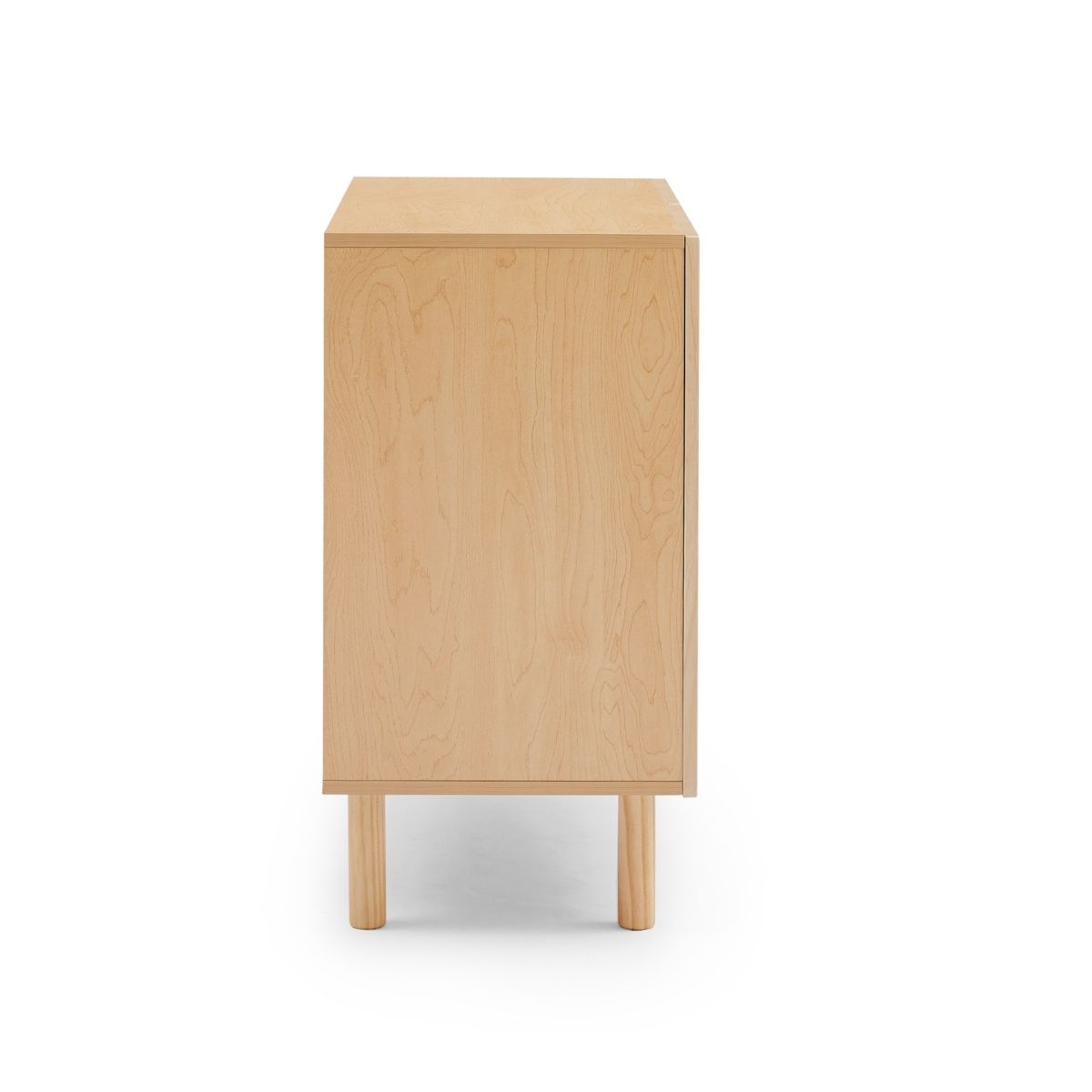 Leo Rattan 2-Door Accent Cabinet in Maple