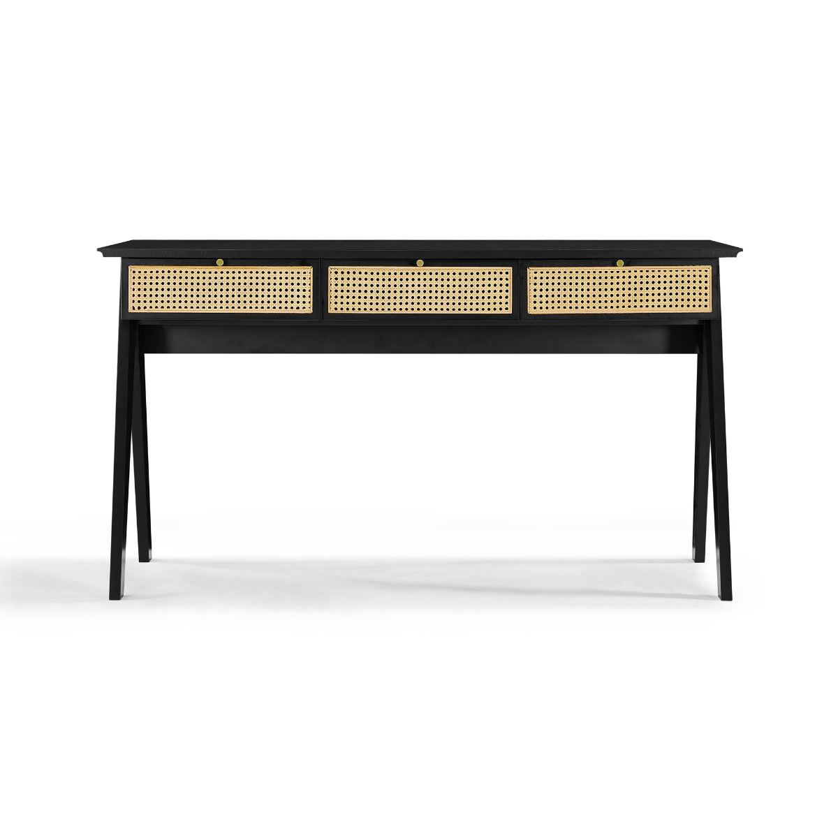 Ruby Rattan Desk Console Table