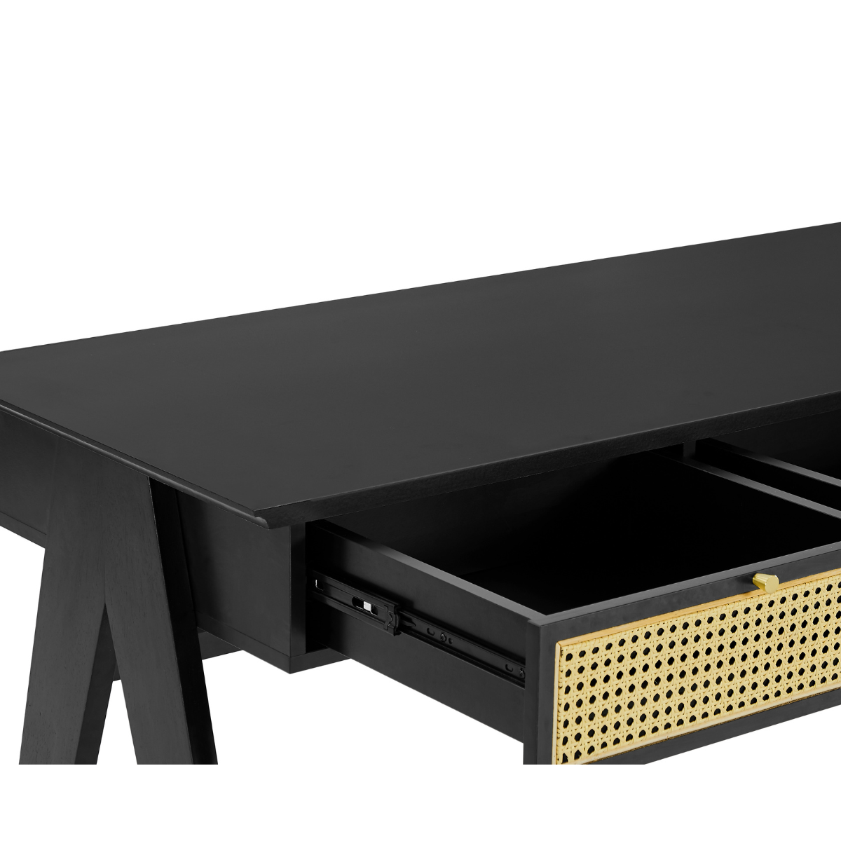 Lara Rattan Desk Console Table