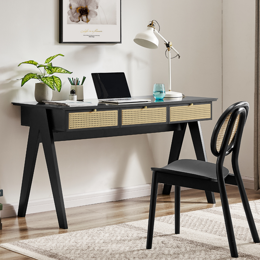 Ruby Rattan Desk Console Table