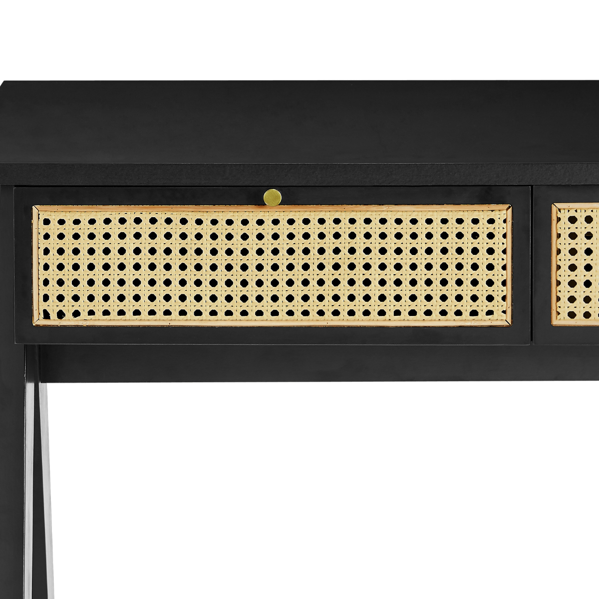 Ruby Rattan Desk Console Table