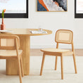 Load image into Gallery viewer, Luna Wooden Rattan Dining Chair Set of 2
