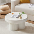 Load image into Gallery viewer, Maya Ribbed White Coffee Table
