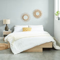 Load image into Gallery viewer, Natural Oak Wood Floating Bed Base Double
