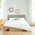 Load image into Gallery viewer, Natural Oak Wood Floating Bed Frame King
