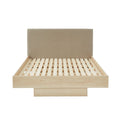 Load image into Gallery viewer, Natural Oak Wood Floating Bed Frame King
