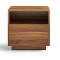 Load image into Gallery viewer, Nola Japandi Style Bedside Table in Walnut
