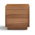 Load image into Gallery viewer, Nola Japandi Style Bedside Table in Walnut
