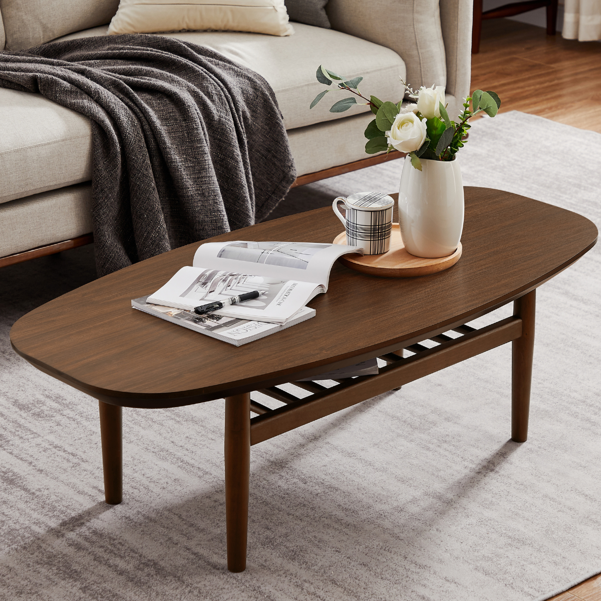 Paris Walnut Coffee Table