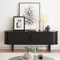 Load image into Gallery viewer, Kate Black Column TV Stand 160cm
