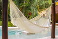 Load image into Gallery viewer, Outdoor undercover Mayan Legacy Nylon Mexican Hammock in Marble colour
