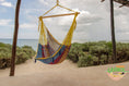 Load image into Gallery viewer, Mayan Legacy Extra Large Outdoor Cotton Mexican Hammock Chair in Confeti Colour
