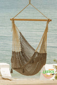 Load image into Gallery viewer, Mayan Legacy Extra Large Outdoor Cotton Mexican Hammock Chair in Dream Sands Colour
