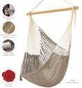 Load image into Gallery viewer, Mayan Legacy Extra Large Outdoor Cotton Mexican Hammock Chair in Dream Sands Colour
