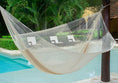 Load image into Gallery viewer, Mayan Legacy Queen Size Super Nylon Mexican Hammock in Cream Colour
