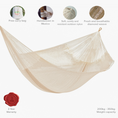 Load image into Gallery viewer, Mayan Legacy Queen Size Super Nylon Mexican Hammock in Cream Colour
