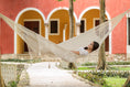 Load image into Gallery viewer, Outdoor undercover cotton Mayan Legacy hammock with hand crocheted tassels Queen Size Marble Colour
