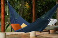 Load image into Gallery viewer, Outdoor undercover cotton Mayan Legacy hammock King size Blue
