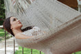 Load image into Gallery viewer, Outdoor undercover cotton Mayan Legacy hammock King size Dream Sands
