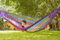 Load image into Gallery viewer, Mayan Legacy Queen Size Outdoor Cotton Mexican Hammock in Colorina Colour
