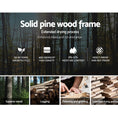 Load image into Gallery viewer, Artiss Bed Frame Single Size Wooden White RIO
