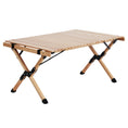 Load image into Gallery viewer, Gardeon Outdoor Furniture Wooden Egg Roll Picnic Table Camping Desk 90CM
