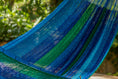 Load image into Gallery viewer, Mayan Legacy Jumbo Plus Size Nylon Mexican Hammock in Oceanica Colour
