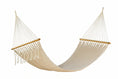 Load image into Gallery viewer, Mayan Legacy Queen Size Outdoor Cotton Mexican Resort Hammock No Fringe in Cream Colour
